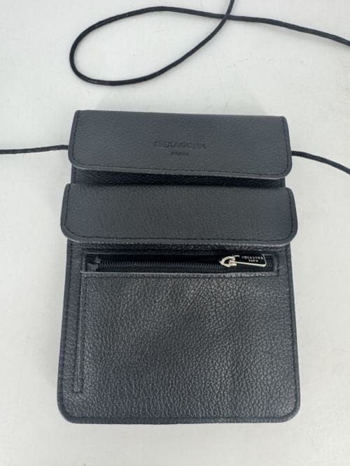 Accessoire de rangement Hexagona 39830 cuir noir 15×11×2 cm