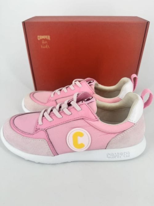 Basket Driftie Camper for Kids rose et blanc pour fille taille 35