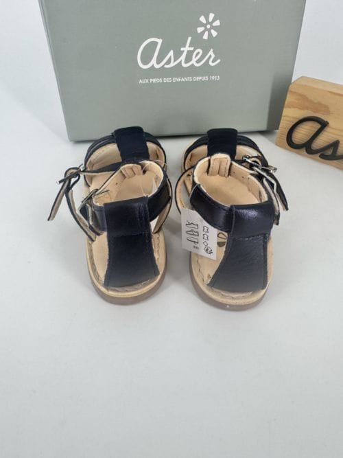 Sandales Aster Dertige Marine Métallisé taille 28