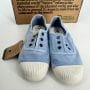 Chaussures enfants sneakers toile élastique coton bio Natural World 470E 680 Air Blue - Bleu clair - Taille 29