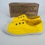 Chaussures enfants sneakers toile élastique coton bio Natural World 470 504 Amarillo - Jaune - Taille 33