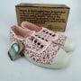 Chaussures enfants sneakers toile élastique coton bio Natural World 471 541 Rosa Misty à fleurs - Taille 34