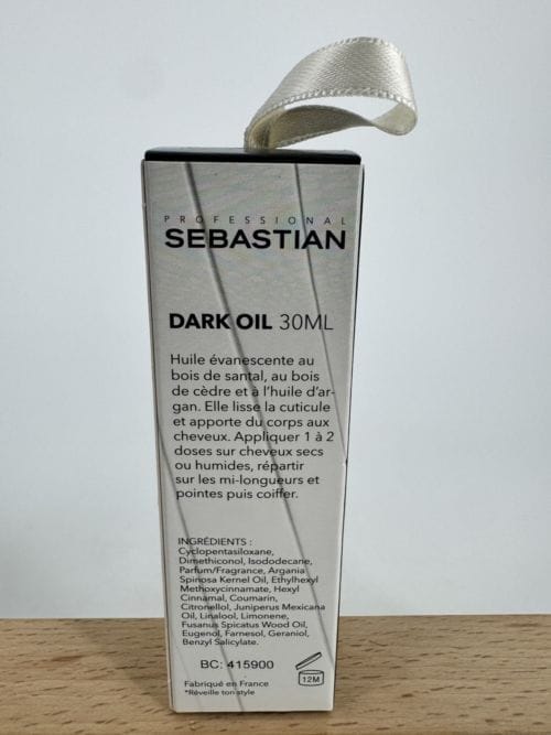 Huile pour cheveux Dark Oil 30 ml Sebastian